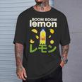 Boom Boom Lemon Soda Bevanda Giapponese Maglietta Regalos para él