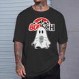 Boosch-Beer Halloween Ghost Drinking Beer Men T-Shirt Gifts for Him