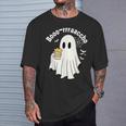 Borracho Halloween Drink Beer Mexican Drunk Ghost Spanish T-Shirt Gifts for Him
