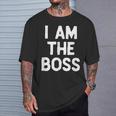I Am The Boss Ceo I'm Bossy Cool Maglietta Regalos para él