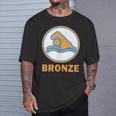 Bronze Prüfung Bestanden Swimming Badge Bronze Swimmer S T-Shirt Geschenke für Ihn