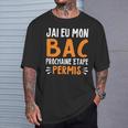 Cadeau Bac 2024 Bachelier Bachelière Baccalauréat Permis Bac T-Shirt Cadeaux pour lui