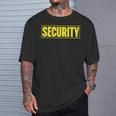 Camicia Di Sicurezza Costume Della Guardia Giurata Ufficiale Maglia A Manica Maglietta Regalos para él