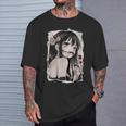 Camisa De Anime Gótica Creepy Horror Anime Manga Japonés Camiseta unisex Regalos para él