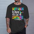 Cartwheel Gymnast Girl Tie Dye Gymnastic Girl Tumbling T-Shirt Gifts for Him