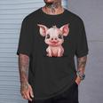 Cerdo Lindo Cerdo De La Suerte Niños Cerdito Camiseta unisex Regalos para él