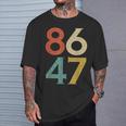Classic Vintage 80S Style 86 47 Anti Trump T-Shirt Gifts for Him