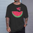 Cœur De Pastèque Amusant Pour Les Amateurs De Pastèques T-Shirt Cadeaux pour lui