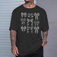 Coquette Bow Checkered Flag Racing Lover Racer T-Shirt Gifts for Him