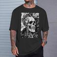 Crâne De Motard Graffitiintage Horreur Punk Crâne T-Shirt Cadeaux pour lui