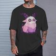 Creepy Baphomet Capra Kawaii Pastello Goth Anime Estetica Goth Maglietta Regalos para él