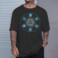 Cubo Di Metatron Geometria Sacra Solidi Platonici Yoga Maglietta Regalos para él