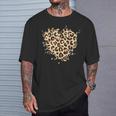 Cuore Con Motivo Leopardato Maglietta Regalos para él