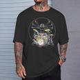 Dainci Batería Musical Camiseta unisex Regalos para él