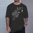 Dandelion Puffin Flower Floral Puffin Tree T-Shirt Gifts for Him