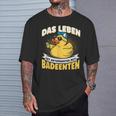 Das Leben Ist Relaxter Mit Badeduck T-Shirt Geschenke für Ihn