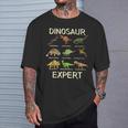 De Dinosaurio Para Niños Dinosaur Expert Camiseta unisex Regalos para él