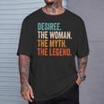 Desiree The Woman The Myth The Legend Nome Desiree Maglietta Regalos para él