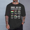 Dinge In Meiner Freizeit Heimat Hungary T-Shirt Geschenke für Ihn