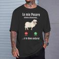 Divertente Agricoltore Allevatore Pecore Mie Pecore Chiamano Maglietta Regalos para él