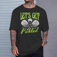 Donna Let's Get Pickled Pickleball Player Pickler Racchetta Sport Con Collo A Maglietta Regalos para él