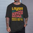 Donna Regalo Scherzo Di Laurea Servizio Sociale Divertente Con Collo A Maglietta Regalos para él