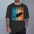 Eepy Cat Meme Eepy Cat Dicendo Retrò Tramonto Maglietta Regalos para él