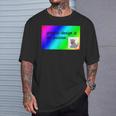 El Diseño Gráfico Es Mi Pasión Arco Iris Comic Sans Camiseta unisex Regalos para él