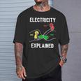 Electrician Ohmolt Amp Electrician T-Shirt Geschenke für Ihn