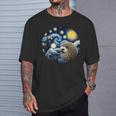 Erizo Animalan Gogh Erizo Camiseta unisex Regalos para él