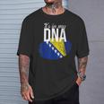 Es Ist In Meiner Dna Bosnier Bosnia Origin Genetics T-Shirt Geschenke für Ihn