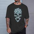 Esqueleto Con Tiburón Esqueleto Con Tiburón Camiseta unisex Regalos para él