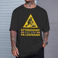 Falegname Simpatica Motosega Uomo Falegname Divertente Maglietta Regalos para él