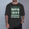 Footballienna Rapidler Green And A Life Long Rapid T-Shirt Geschenke für Ihn