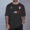 Francia Retro Fútbol Bandera Francesa Camiseta unisex Regalos para él