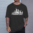 Frankfurt Am Main Skyline Frankfurter Hessen Frankfurt T-Shirt Geschenke für Ihn