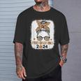 Friends Giving 2024 Thanksgiving Friendsgiving Messy Bun T-Shirt Gifts for Him