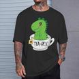 Dino Tea-Rex T-Shirt Geschenke für Ihn