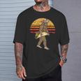 Funny Vintage Bigfoot Carrying A Taco Cinco De Mayo T-Shirt Gifts for Him