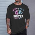 Gender Reveal Sister T-Shirt Geschenke für Ihn