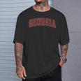 Georgia Ga Vintage Athletic Red Sports 80S 90S Style T-Shirt Gifts for Him