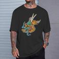 Giapponese Tradizionale Tatuaggio Flash Drago Maglietta Regalos para él