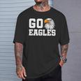 Go Eagles School Team Spirit Dress Up Day Eagle Mascot T-Shirt Gifts for Him