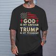 Gott Ist Mein Erlö God Is My Redeemer Trumpf Is My President T-Shirt Geschenke für Ihn