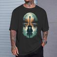 Guitar Lake Shadow Guitar Musician T-Shirt Gifts for Him