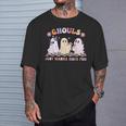 Halloween Ghouls Just Wanna Have Fun Dancing Ghost Retro T-Shirt Gifts for Him