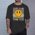 Happy To See Your Face Hippie Smile Back To School Teachers T-Shirt Gifts for Him