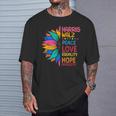 Harris Walz Peace Love Equality Hope Diversity T-Shirt Gifts for Him