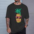 Hawaiian Pineapple Fruit Aloha Beach Summer T-Shirt Gifts for Him