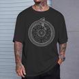 Hecate's Wheel Uroboros Camicia Hekate Magick Witchy Donna Uomo Maglietta Regalos para él